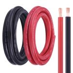 Geosiry 4/0 Battery Cable, 10FT Red + 10FT Black 4/0 Welding Cable, Stranded Oxygen-Free Pure Copper Wire for Automotive, Battery, Solar, Marine and Generator