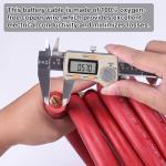 Geosiry 4/0 Battery Cable, 10FT Red + 10FT Black 4/0 Welding Cable, Stranded Oxygen-Free Pure Copper Wire for Automotive, Battery, Solar, Marine and Generator