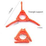 Fuel Can Stabilizer Canister Stand Gas Tank Bracket Stove Standard Bottle Shelf Tripod Folding Canister Stand (Orange)