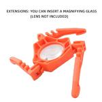 Fuel Can Stabilizer Canister Stand Gas Tank Bracket Stove Standard Bottle Shelf Tripod Folding Canister Stand (Orange)