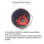 Fuel Can Stabilizer Canister Stand Gas Tank Bracket Stove Standard Bottle Shelf Tripod Folding Canister Stand (Orange)