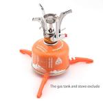 Fuel Can Stabilizer Canister Stand Gas Tank Bracket Stove Standard Bottle Shelf Tripod Folding Canister Stand (Orange)