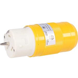 Journeyman-Pro CS6364C 50 Amp Generator Cord Connector 125/250 Volt, Twist Locking Female Plug, Industrial Grade Grounding 12,500 Watts, EV, RV, Backup Power (50 AMP - CS6364C (SS-2-50R))