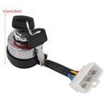 Ignition Key Switch, 6 Wire Ignition Start Key Switch Starter for 2.5-6.5KW Gas Generator