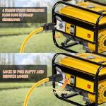 Tellegloww 25 ft 20 Amp Generator Extension Cord Compatible with NEMA L14-20P Male Plug to L14-20R Female Receptacle 4 Prong Twist Locking Generator Power Cord, STW 4x12 Gauge, 250 Volt 5000 Watts