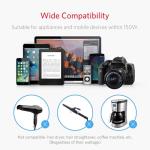 BESTEK 150W Power Inverter DC 12V to 110V AC Converter 4.2A Dual USB Car Adapter, Thinner Design with ETL Listed, Grey/Black