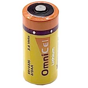 OmniCel ER14335 3.6V 1.65Ah 2/3AA Lithium Button Top Battery Replaces Tadiran TL-2155 TL-4955 TL-5155 TL-5955, Xeno XL-055F For use with Industrial PC, Computer RAM, Medical equipment