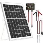 SOLPERK 10W Solar Panel Solar Battery Charger 12V Solar Panel Kit + MPPT Charge Controller, Suitable for Automotive, Motorcycle, Boat, ATV, Marine, RV, Trailer, Snowmobile, Off Grid System