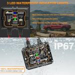 SOLPERK 10W Solar Panel Solar Battery Charger 12V Solar Panel Kit + MPPT Charge Controller, Suitable for Automotive, Motorcycle, Boat, ATV, Marine, RV, Trailer, Snowmobile, Off Grid System