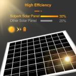 SOLPERK 10W Solar Panel Solar Battery Charger 12V Solar Panel Kit + MPPT Charge Controller, Suitable for Automotive, Motorcycle, Boat, ATV, Marine, RV, Trailer, Snowmobile, Off Grid System