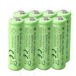 Rechargeable AA Batteries 1.2V Ni-MH 1200mAh Double A Battery for Outdoor Garden Solar Lights 8 Pack