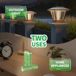 Rechargeable AA Batteries 1.2V Ni-MH 1200mAh Double A Battery for Outdoor Garden Solar Lights 8 Pack