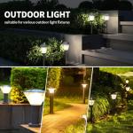 Rechargeable AA Batteries 1.2V Ni-MH 1200mAh Double A Battery for Outdoor Garden Solar Lights 8 Pack