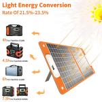 Solar Generator With Solar Panel Included, FF Flashfish 200W Portable Power Station+60W Solar Panel(DC/USB-A/USB-C Output), Backup Power Battery And Solar Panel Kit For Home Blackout/RV/Camping