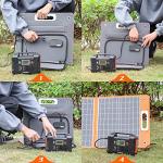 Solar Generator With Solar Panel Included, FF Flashfish 200W Portable Power Station+60W Solar Panel(DC/USB-A/USB-C Output), Backup Power Battery And Solar Panel Kit For Home Blackout/RV/Camping
