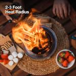 Solo Stove Mesa XL, 7 Inch Tabletop Fire Pit with Stand - Smokeless, Stainless Steel Fire Pit for Camping, Outdoor & Patio- Wood Burning or Pellet Fueled Portable Bonfire, 2.3lbs, Cascade