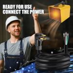 Kanayu 6.6 FT 3 Prong Power Cord for Generators