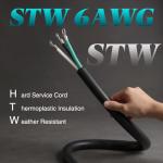 Kanayu 6.6 FT 3 Prong Power Cord for Generators