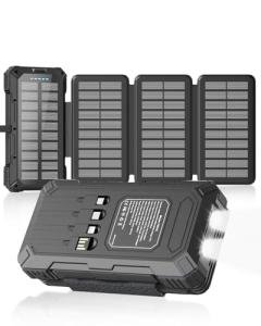 Kepswin 49800mAh Solar Power Bank with Cables