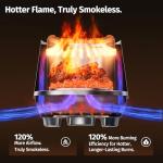 East Oak Smokeless Tabletop Fire Pit - Portable 3-in-1