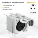 STARELO 30Amp Outdoor Power Outlet Box