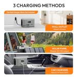 Enginstar Portable Power Station with Solar Charging