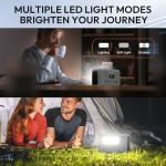 Enginstar Portable Power Station with Solar Charging