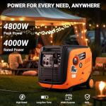 Mutaomay 4000W Portable Inverter Generator with CO Sensor
