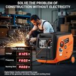 Mutaomay 4000W Portable Inverter Generator with CO Sensor