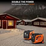 Mutaomay 4000W Portable Inverter Generator with CO Sensor