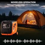 Mutaomay 4000W Portable Inverter Generator with CO Sensor