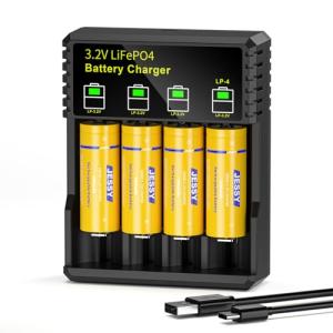 JESSY 18500 3.2V Rechargeable Battery 4-Pack