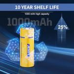 JESSY 18500 3.2V Rechargeable Battery 4-Pack