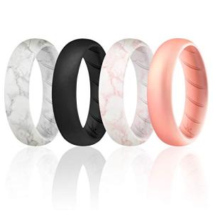 Women’s Silicone Wedding Ring Set – 4 Colors