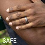 Women’s Silicone Wedding Ring Set – 4 Colors