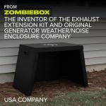Zombiebox Universal Generator Exhaust Extension Silencer Kit with Insulated Through-Wall Mounting Plate - Includes 3 Adapters - Fits All portable Generators