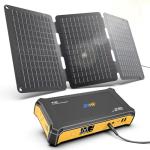 JIYHF 99.9Wh Portable Power Station with Solar Panel