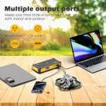 JIYHF 99.9Wh Portable Power Station with Solar Panel