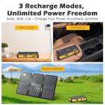 JIYHF 99.9Wh Portable Power Station with Solar Panel