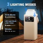 99Wh Portable Power Station & Camping Light