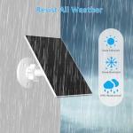 VUEBEE 2W Solar Panel Set for Outdoor Cameras