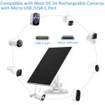 VUEBEE 2W Solar Panel Set for Outdoor Cameras