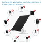VUEBEE 2W Solar Panel Set for Outdoor Cameras