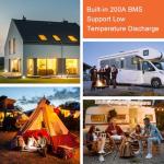 CHINS 12V 320AH Smart Lithium Battery with Bluetooth