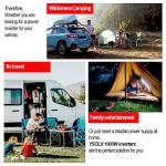 1500W 12V to 110V Power Inverter with 3 Outlets