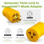 Portvoi 30A to 20A Generator Adapter for EV Charging