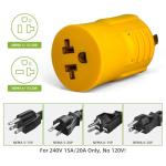 Portvoi 30A to 20A Generator Adapter for EV Charging
