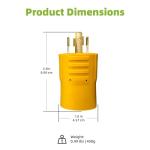 Portvoi 30A to 20A Generator Adapter for EV Charging