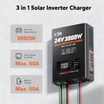 LiTime 24V 3000W Solar Inverter Charger 60A