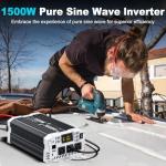 1500W Pure Sine Wave Inverter for RVs and Solar